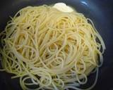 肉味噌パスタカルボ風作り方4写真
