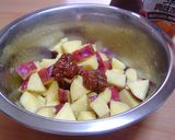 -さつま芋バター肉味噌絡め-作り方3写真