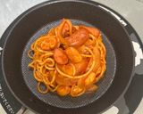 ワンパンで♪濃厚トマト味♪鉄板ナポリタン作り方8写真