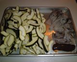 ズッキーニとイカのワタ炒め♪作り方1写真
