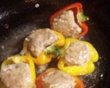 パプリカで肉詰め作り方4写真