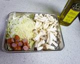 たっぷりきのことキャベツのスープ作り方1写真
