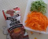 ☆うまみ肉味噌風で生春巻きサラダ☆作り方2写真