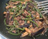 なすとピーマンと豚肉のこってり丼作り方9写真
