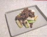 ネギを食べよう！長ねぎの肉味噌がけ作り方5写真