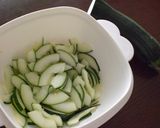 野菜をどうぞ♪ズッキーニの昆布茶漬け♪作り方2写真