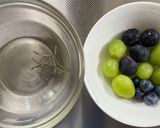 ブルーベリー白玉&ぶどうのひんやりスイーツ作り方2写真