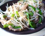 絶品！チンジャオロース焼きそば*作り方5写真