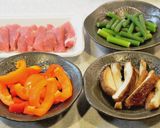 ♪豚ヒレ肉＋にんにくの芽の甘辛炒め♪作り方4写真