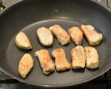 ♪豚ヒレ肉＋にんにくの芽の甘辛炒め♪作り方5写真