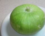 サラダかぼちゃと豆、オクラの酢の物作り方1写真