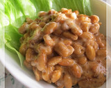 ふわふわな納豆の肉味噌風ソース和え作り方2写真
