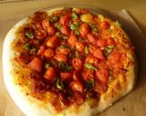 パン生地ピザでもスリスピーな食感？作り方4写真