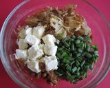 クリチ納豆おかか葱♪油揚げの焼き巾着作り方1写真