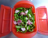 ＊ルクエdeピーマンと豚肉の甘辛煮＊作り方2写真