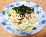 ずぼら1人飯♪なんちゃってカニ玉丼作り方3写真