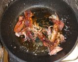 ボイルヤリイカのガリバタ醤油ソテー作り方4写真