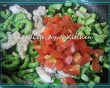 ゴーヤと豚肉の塩レモン炒め☆彡作り方4写真