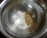 豆腐のごま油揚げ そぼろあんかけソース作り方5写真