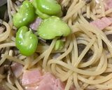 簡単　そら豆とベーコンパスタ作り方16写真