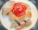 市販シューで苺ローズのクリスマススイーツ作り方5写真