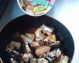 簡単♪さんまの缶詰で卵とじ丼♪作り方1写真