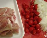 豚肉のトマトソース煮込み作り方1写真