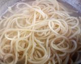さっぱりピリリ ねぎとろトマトのパスタ作り方1写真