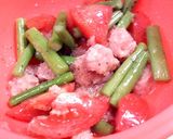 さっぱりピリリ ねぎとろトマトのパスタ作り方3写真
