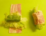 キャベツとチーズのベーコン巻き♪作り方3写真
