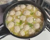 簡単♪肉団子スープ🐓作り方8写真