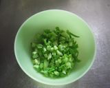 なめことおくらの和風スープパスタ作り方6写真