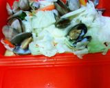 ルクエdeキャベツとあさりのバター蒸し作り方3写真