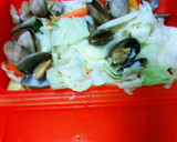 ルクエdeキャベツとあさりのバター蒸し作り方3写真