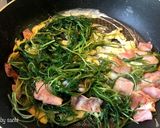 おかひじきとベーコンの玉子炒め作り方4写真