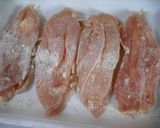 鶏ささみinチーズ肉味噌フライ（肉味噌添え）作り方2写真