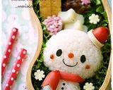 クリスマスに♪雪だるまちゃん＊キャラ弁作り方8写真