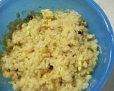 きのこご飯を詰めた丸ごとピーマン焼き作り方3写真