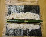 そうめんの肉味噌巻き作り方3写真