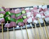 【農家のレシピ】オクラと玉ねぎの串カツ作り方2写真