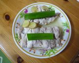 レンジで簡単★蒸し鶏の和風ホワイトソース作り方5写真