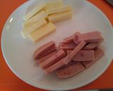ウマッ★チーズと魚肉ハムのさくっと揚げ作り方1写真