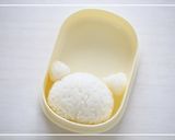 簡単♪白ねこちゃん＊キャラ弁作り方1写真