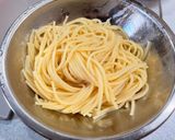 鶏レバーパテとしめじの濃厚パスタ作り方4写真
