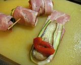 野菜クルクルベーコンのハーブパン粉焼き☆作り方3写真