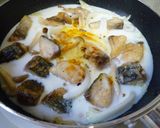 塩サバのカレークリームパスタ作り方8写真