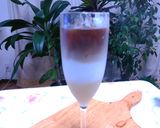 3層の美しい魔法♪甘酒アイスカフェラテ🥂作り方3写真