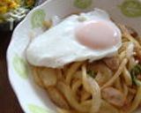 ふわっふわ！卵とオイマヨの焼きうどん❤作り方10写真