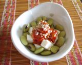 青大豆の浸し豆★わさびチーズ和え作り方7写真