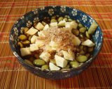 青大豆の浸し豆★わさびチーズ和え作り方5写真